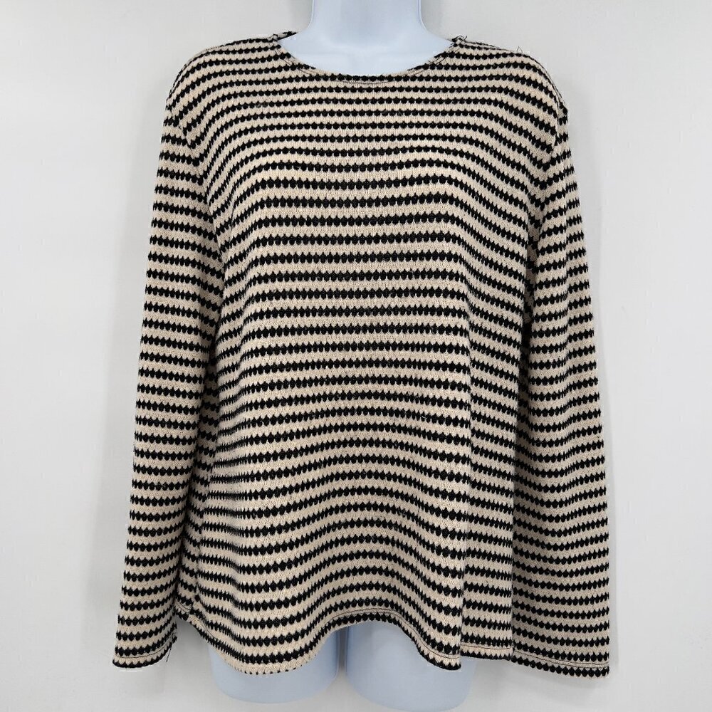 Boho Chic Striped Long Sleeve Top